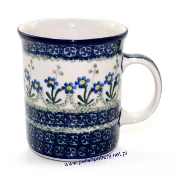 Kubek prosty 0,4L dek. Niebieskie Kwiaty